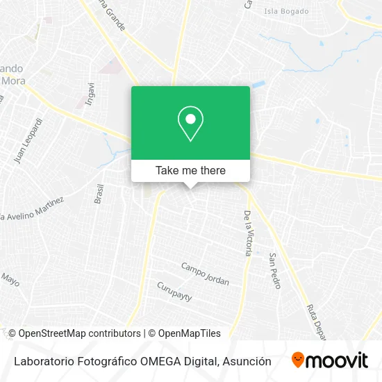 Mapa de Laboratorio Fotográfico OMEGA Digital