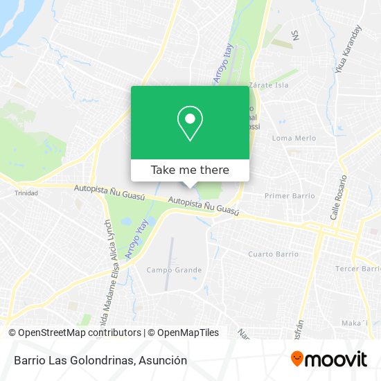 Barrio Las Golondrinas map
