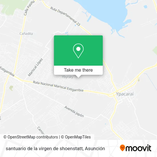 santuario de la virgen de shoenstatt map
