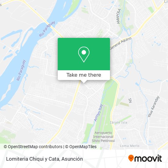Mapa de Lomiteria Chiqui y Cata