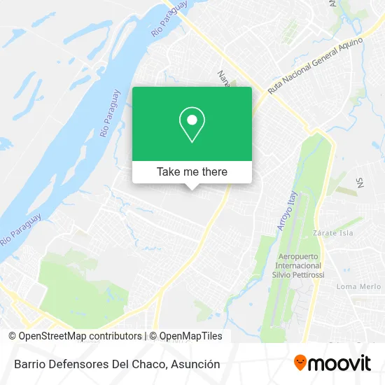 Barrio Defensores Del Chaco map