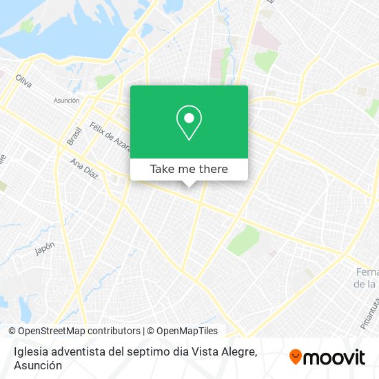 Mapa de Iglesia adventista del septimo dia Vista Alegre