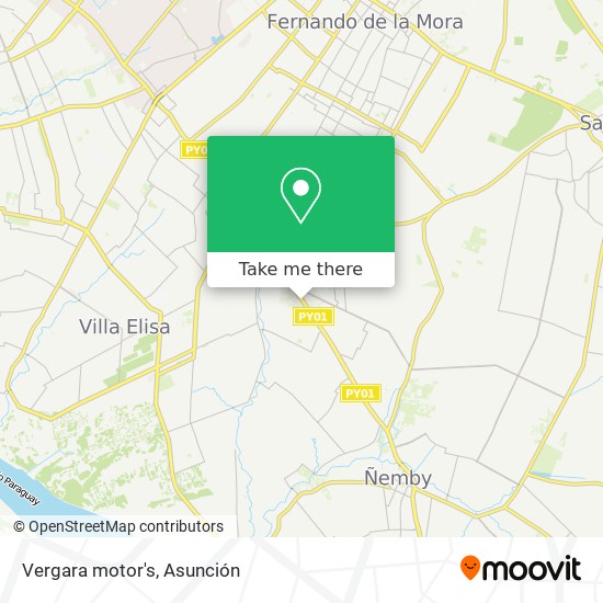 Mapa de Vergara motor's