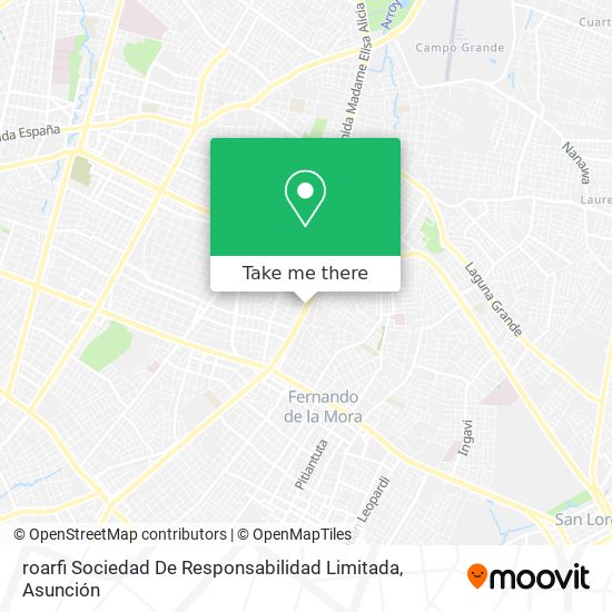 roarfi Sociedad De Responsabilidad Limitada map