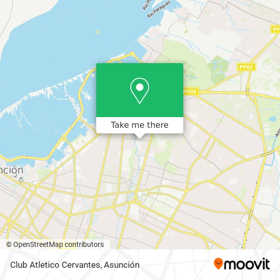 Club Atletico Cervantes map