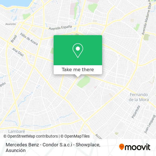 Mapa de Mercedes Benz - Condor S.a.c.i - Showplace