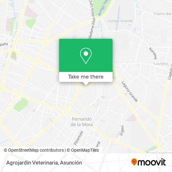Mapa de Agrojardin Veterinaria
