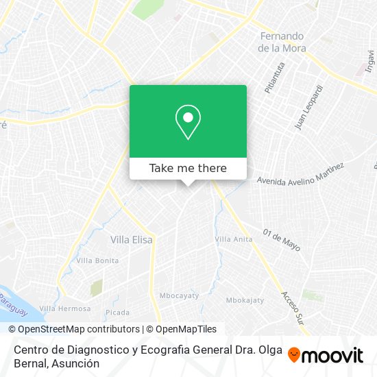 Centro de Diagnostico y Ecografia General Dra. Olga Bernal map