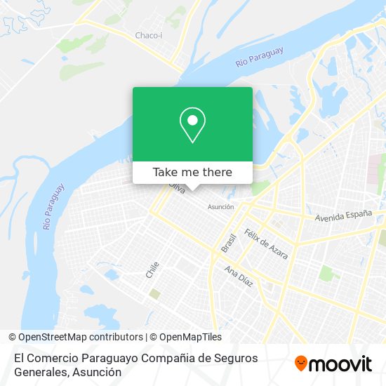 El Comercio Paraguayo Compañia de Seguros Generales map