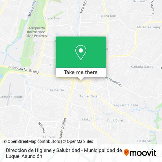 Dirección de Higiene y Salubridad - Municipalidad de Luque map