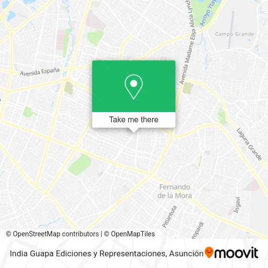 India Guapa Ediciones y Representaciones map