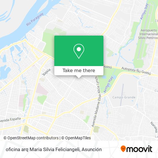 Mapa de oficina arq Maria Silvia Feliciangeli