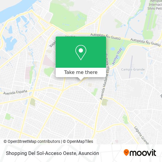 Shopping Del Sol-Acceso Oeste map