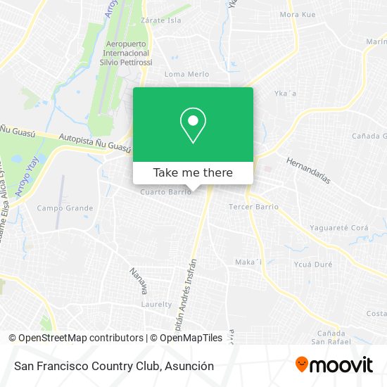 Mapa de San Francisco Country Club