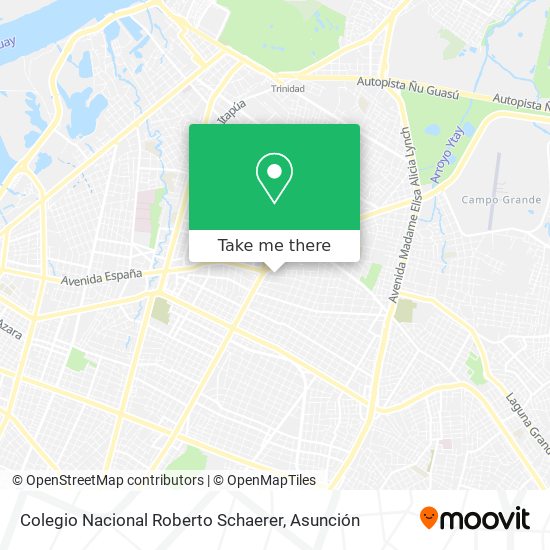 Mapa de Colegio Nacional Roberto Schaerer