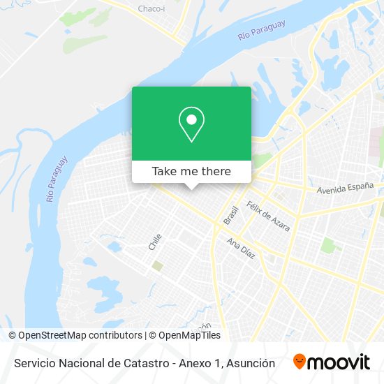 Servicio Nacional de Catastro - Anexo 1 map