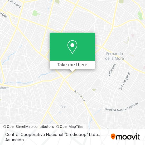 Central Cooperativa Nacional "Credicoop" Ltda. map