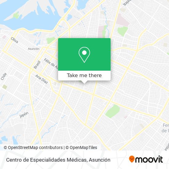 Centro de Especialidades Médicas map