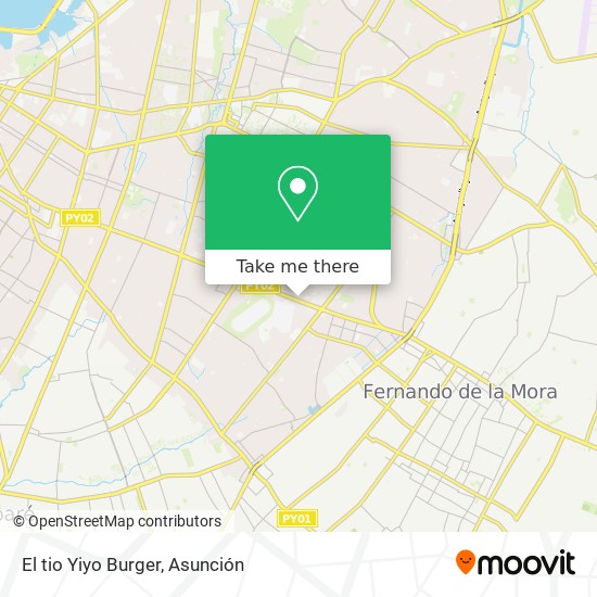 El tio Yiyo Burger map