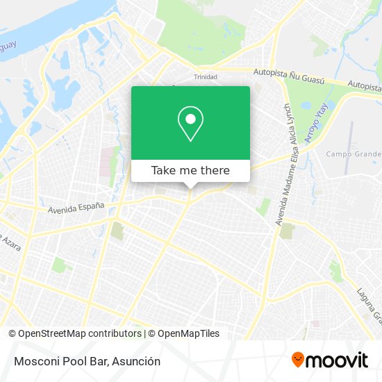 Mosconi Pool Bar map