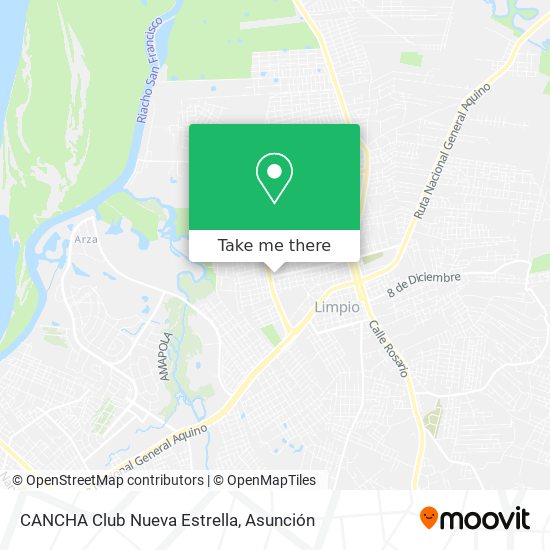 Mapa de CANCHA Club Nueva Estrella