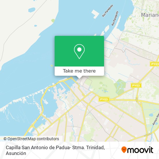Mapa de Capilla San Antonio de Padua- Stma. Trinidad