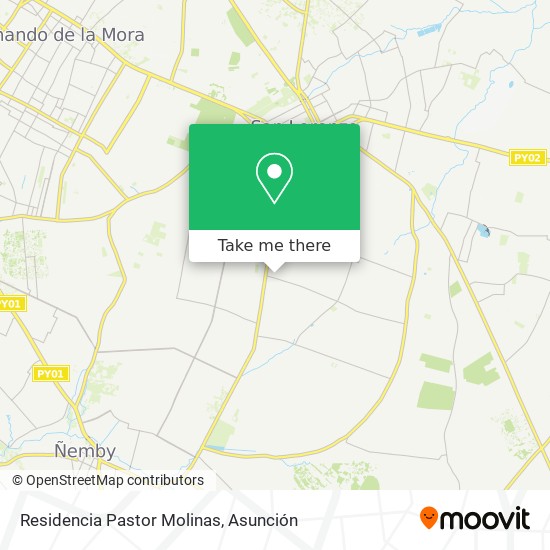 Mapa de Residencia Pastor Molinas