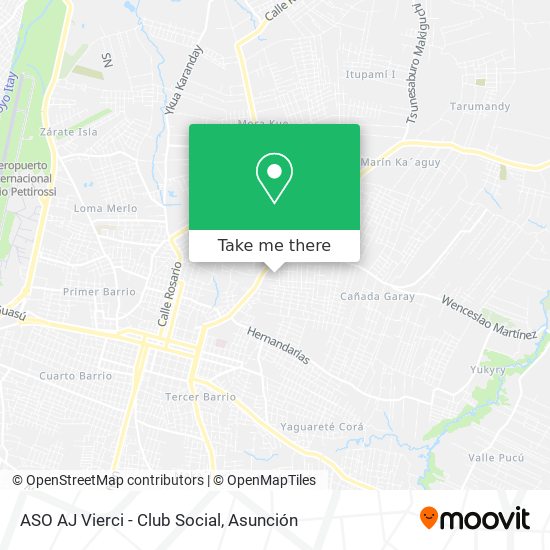 ASO AJ Vierci - Club Social map