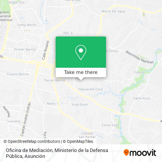 Oficina de Mediación, Ministerio de la Defensa Pública map