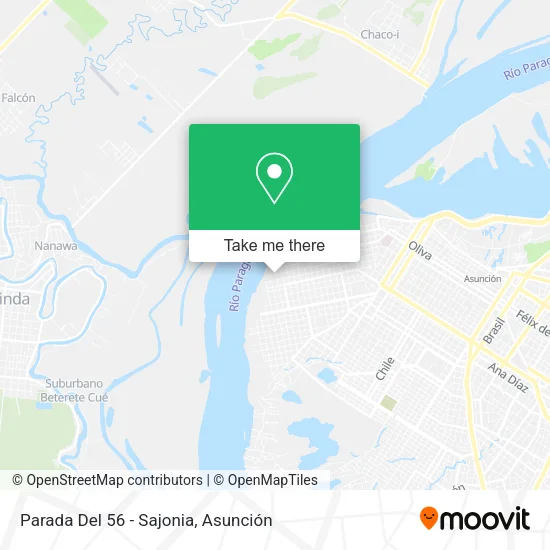 Parada Del 56 - Sajonia map