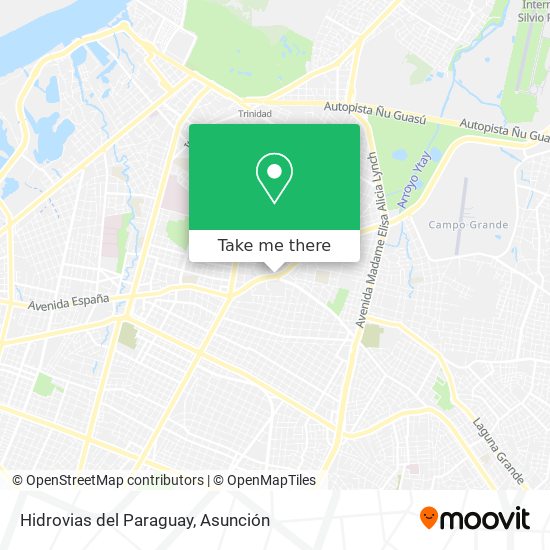 Hidrovias del Paraguay map