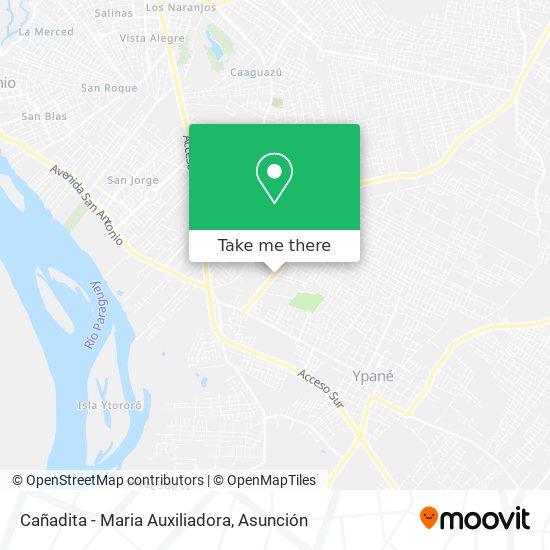 Mapa de Cañadita - Maria Auxiliadora