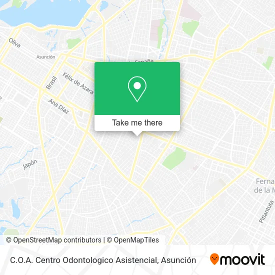 C.O.A. Centro Odontologico Asistencial map