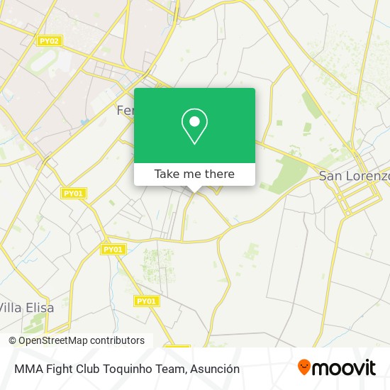 MMA Fight Club Toquinho Team map