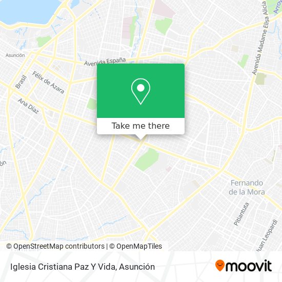 Iglesia Cristiana Paz Y Vida map