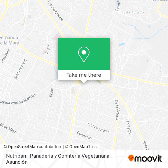 Nutripan - Panadería y Confitería Vegetariana map