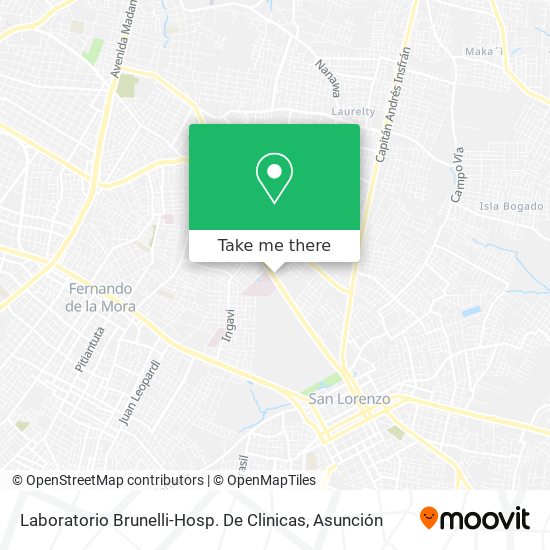 Laboratorio Brunelli-Hosp. De Clinicas map