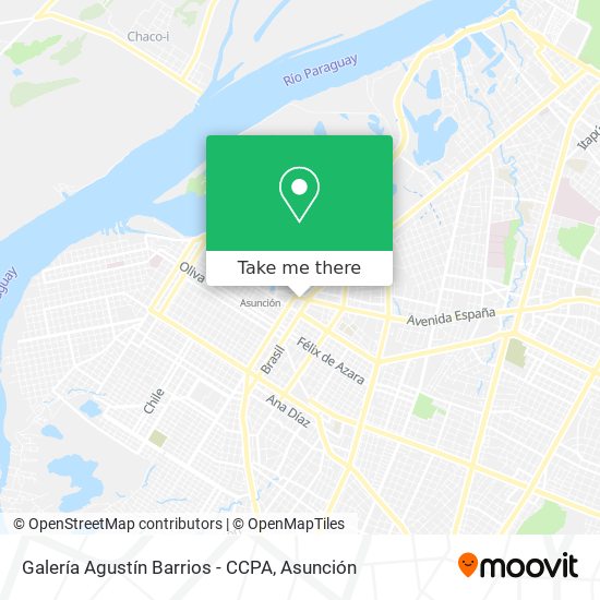 Mapa de Galería Agustín Barrios - CCPA