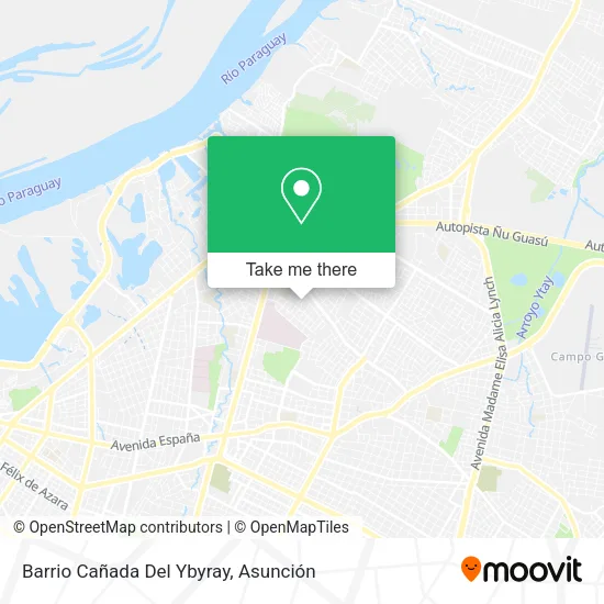 Barrio Cañada Del Ybyray map