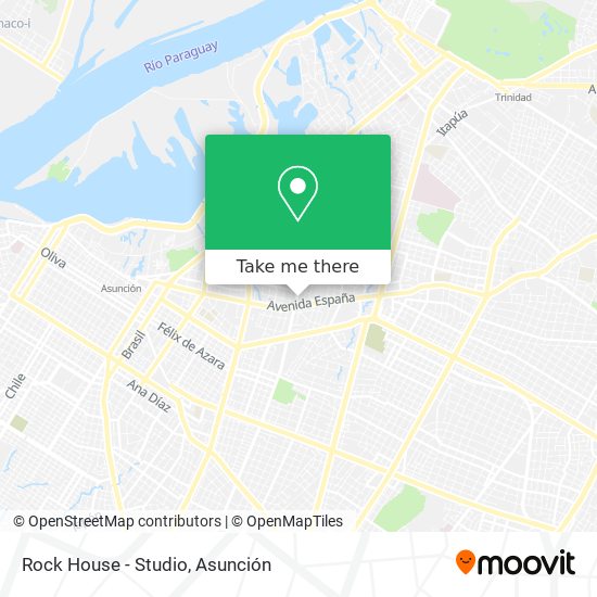 Mapa de Rock House - Studio