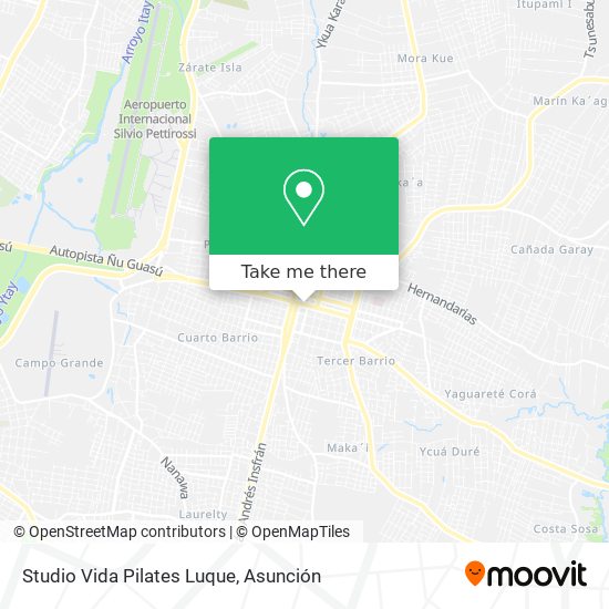 Mapa de Studio Vida Pilates Luque