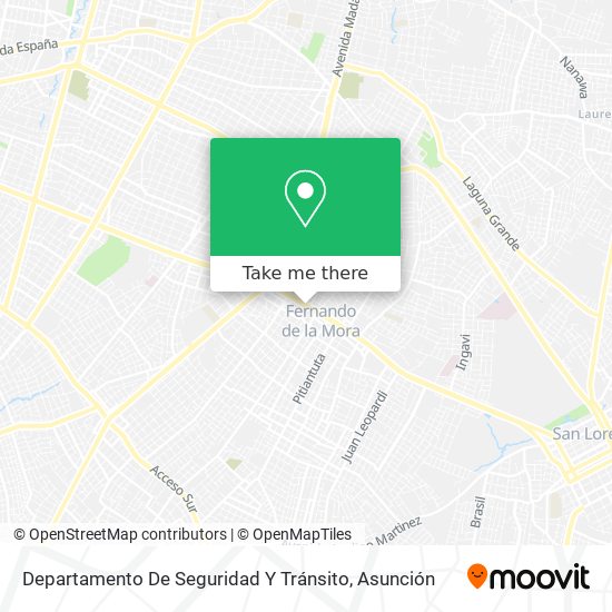 Departamento De Seguridad Y Tránsito map