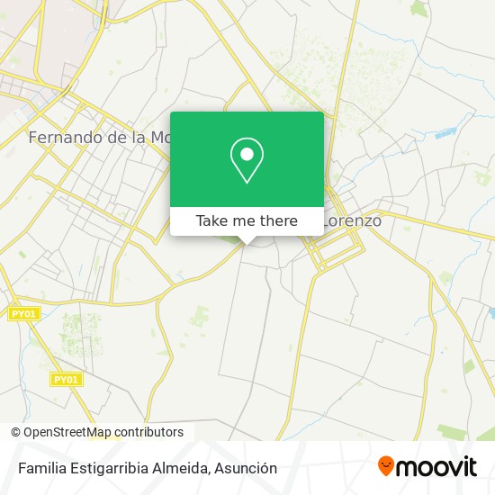 Mapa de Familia Estigarribia Almeida