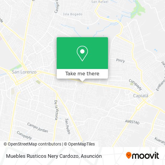 Mapa de Muebles Rusticos Nery Cardozo