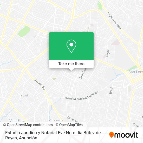 Estudio Juridico y Notarial  Eve Numidia Britez de Reyes map