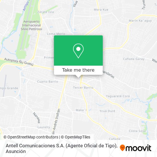Antell Comunicaciones S.A. (Agente Oficial de Tigo) map