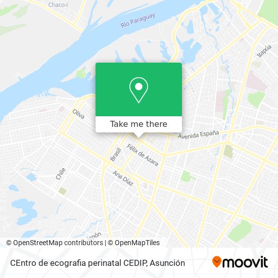 Mapa de CEntro de ecografia perinatal CEDIP