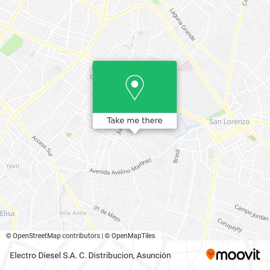 Electro Diesel S.A. C. Distribucion map