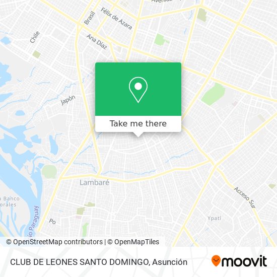 CLUB DE LEONES SANTO DOMINGO map