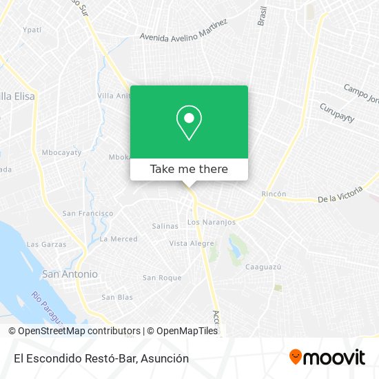 El Escondido Restó-Bar map